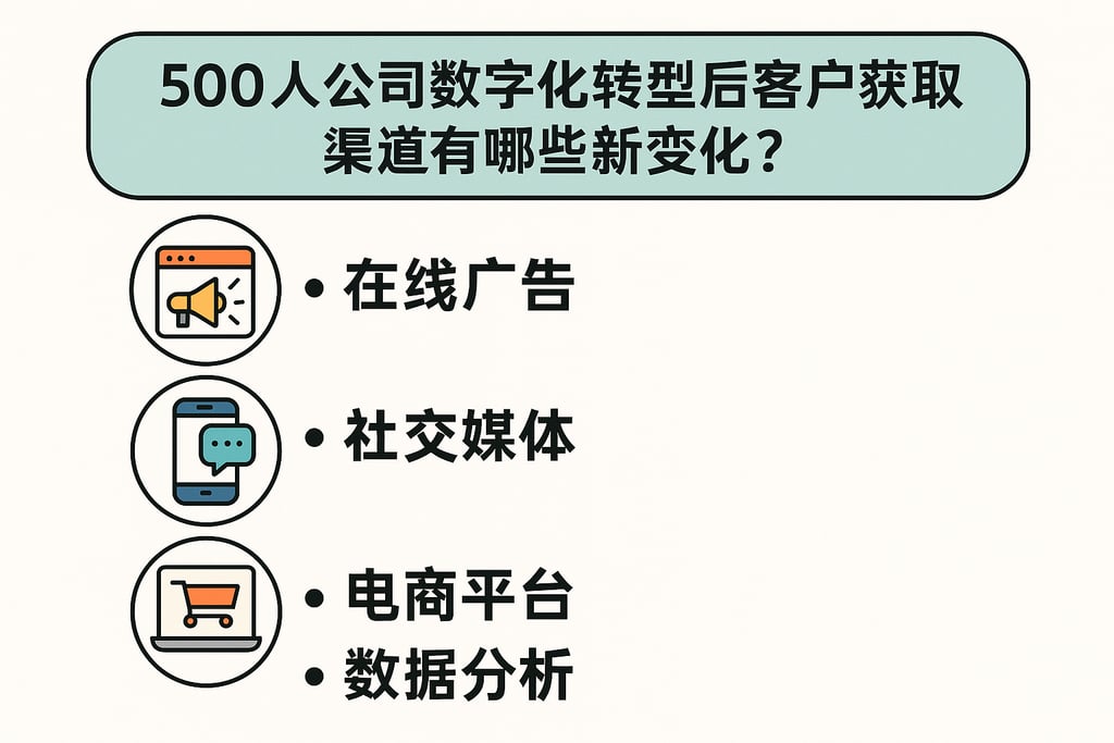 500人公司数字化转型后客户获取渠道有哪些新变化？