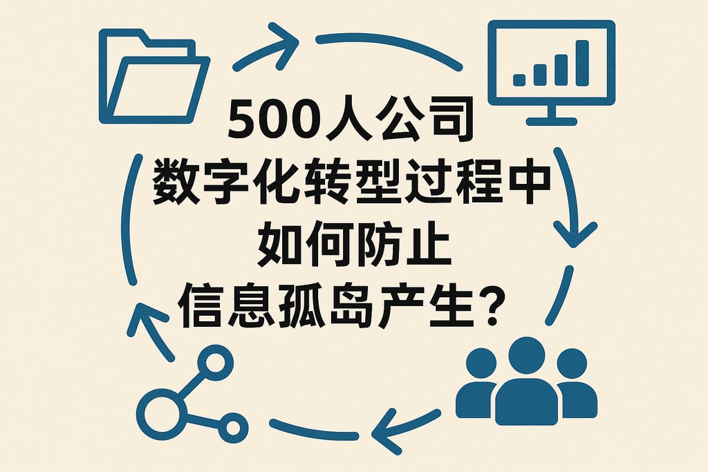 500人公司数字化转型过程中如何防止信息孤岛产生？