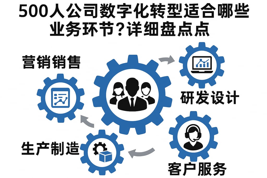 500人公司数字化转型适合哪些业务环节？详细盘点