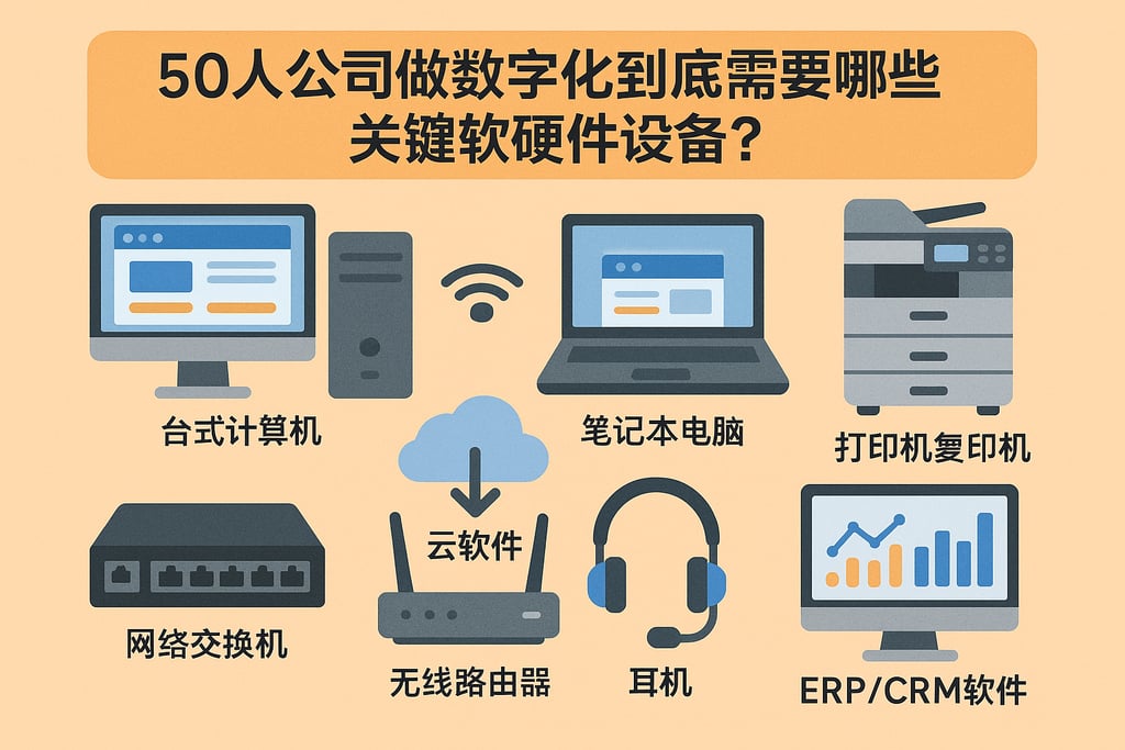 50人公司做数字化到底需要哪些关键软硬件设备？