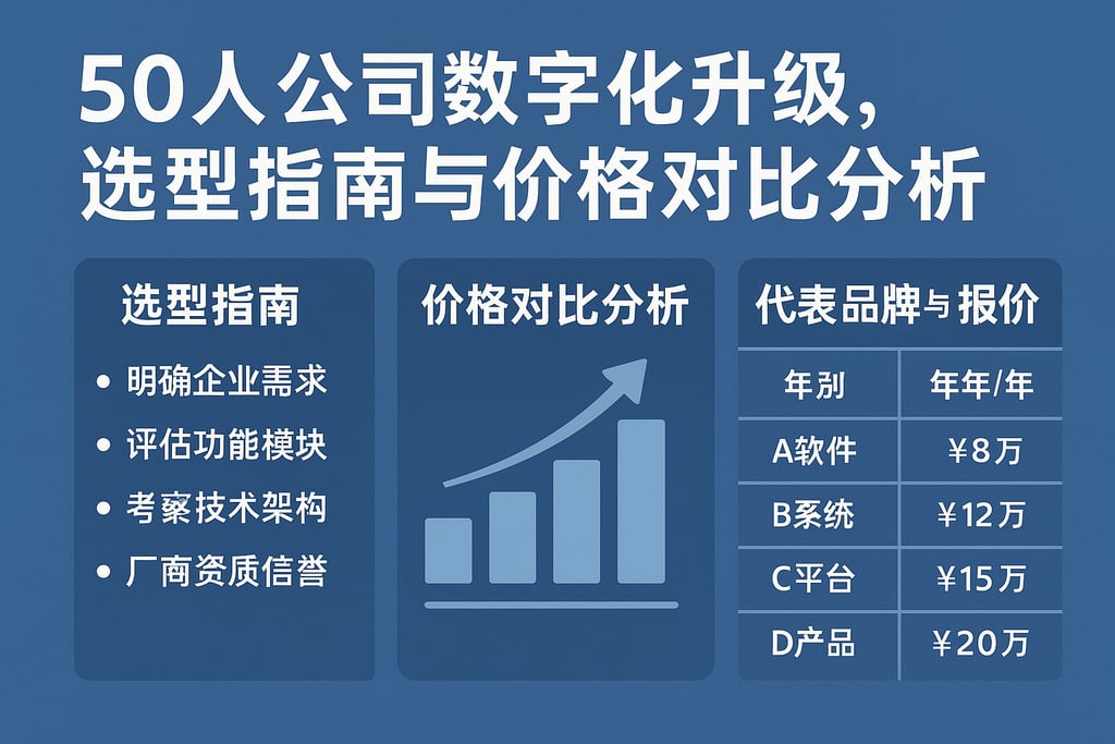 50人公司数字化升级，选型指南与价格对比分析