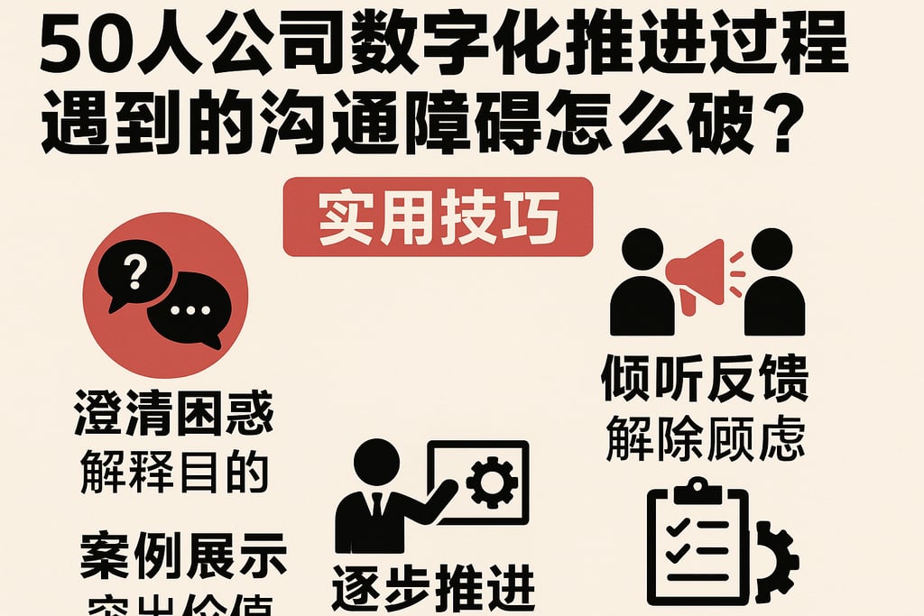 50人公司数字化推进过程中遇到的沟通障碍怎么破？实用技巧