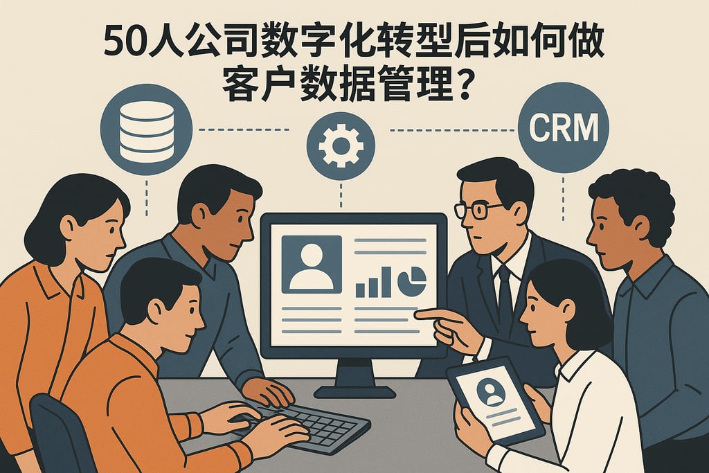 50人公司数字化转型后如何做客户数据管理？