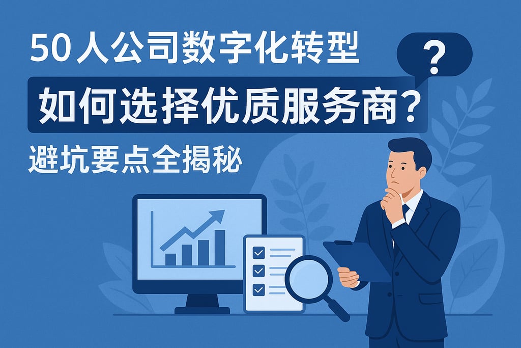 50人公司数字化转型如何选择优质服务商？避坑要点全揭秘