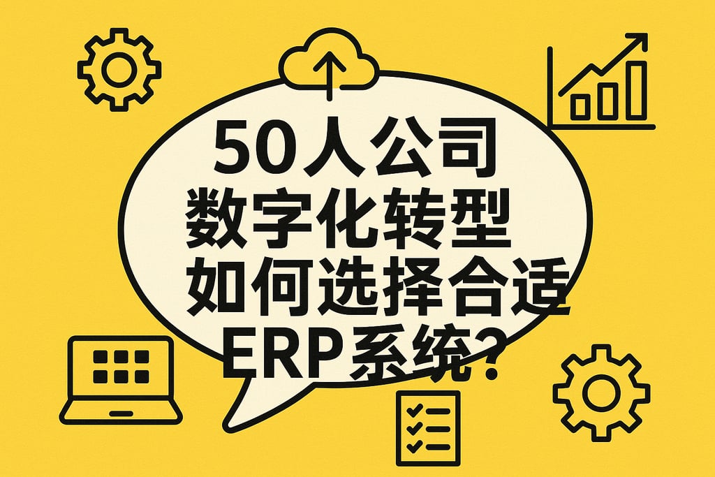 50人公司数字化转型如何选择合适的ERP系统？