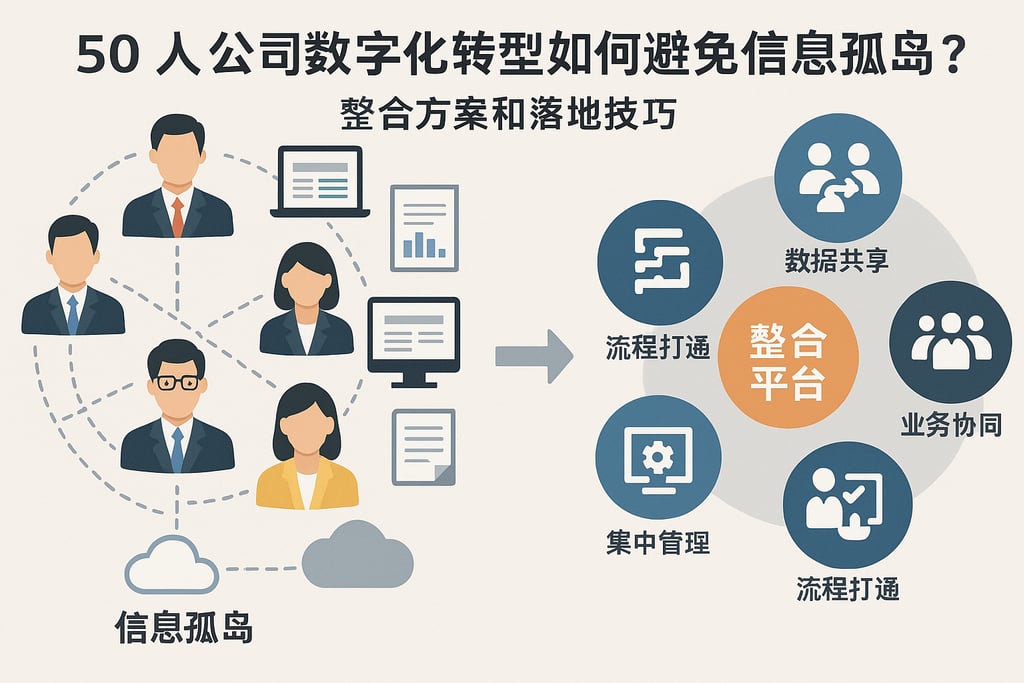 50人公司数字化转型如何避免信息孤岛？整合方案和落地技巧