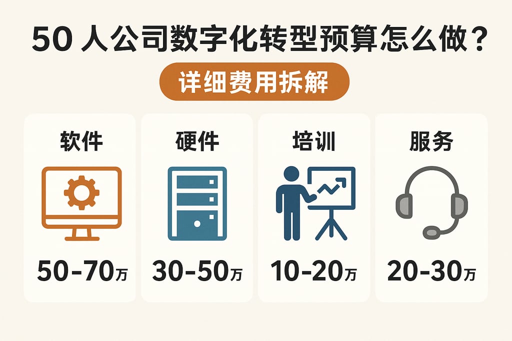 50人公司数字化转型预算怎么做？详细费用拆解