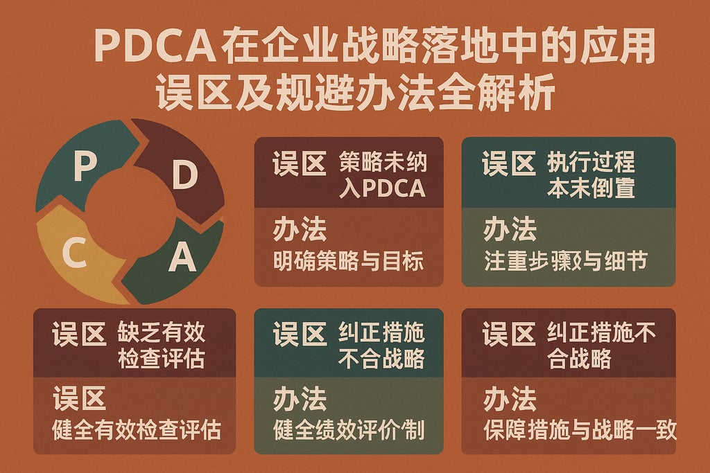 PDCA在企业战略落地中的应用误区及规避办法全解析
