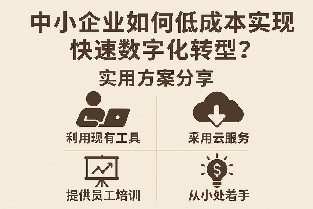 中小企业如何低成本实现快速数字化转型？实用方案分享