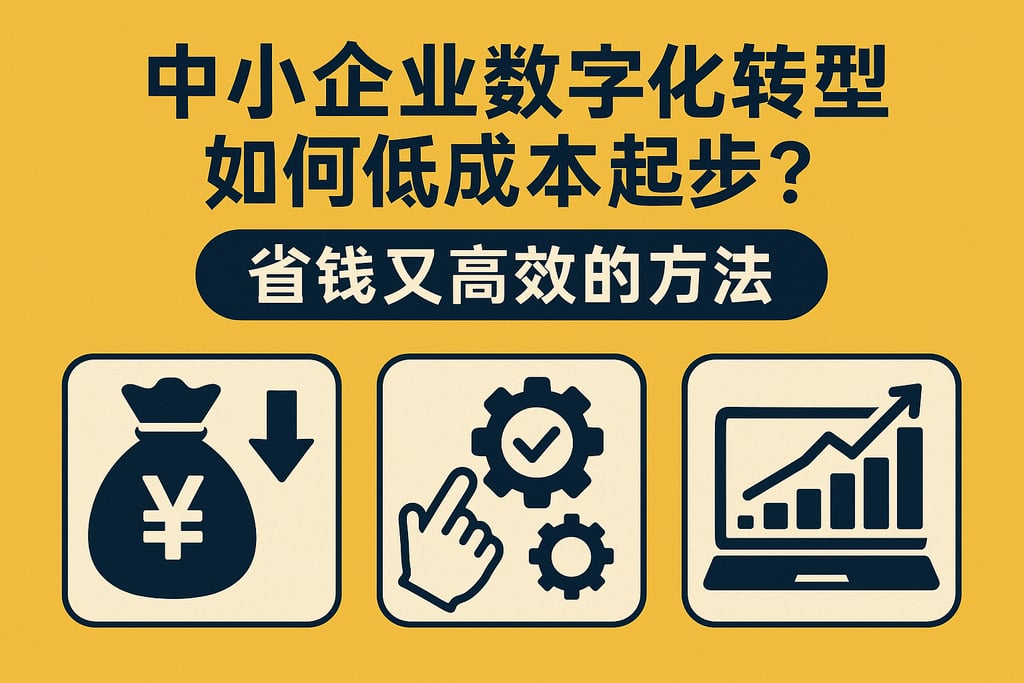 中小企业数字化转型如何低成本起步？省钱又高效的方法