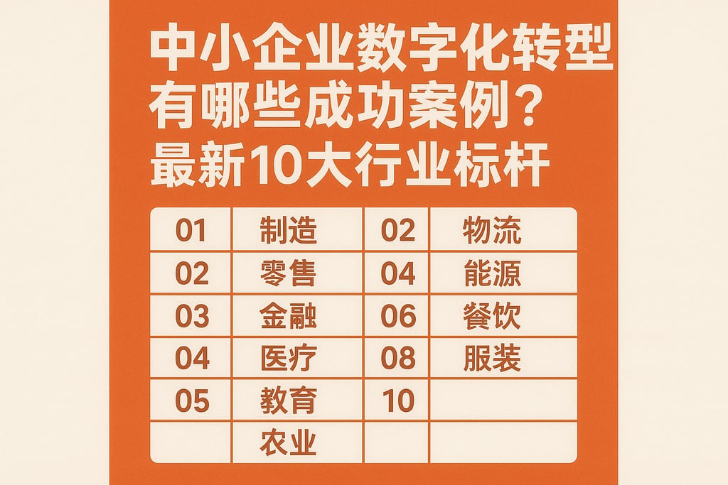中小企业数字化转型有哪些成功案例？最新10大行业标杆