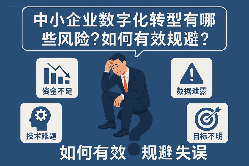 中小企业数字化转型有哪些风险？如何有效规避失误