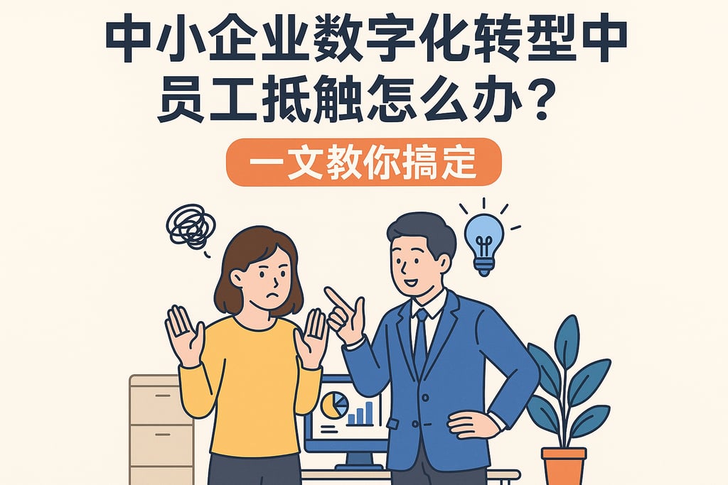 中小企业数字化转型过程中员工抵触怎么办？一文教你搞定