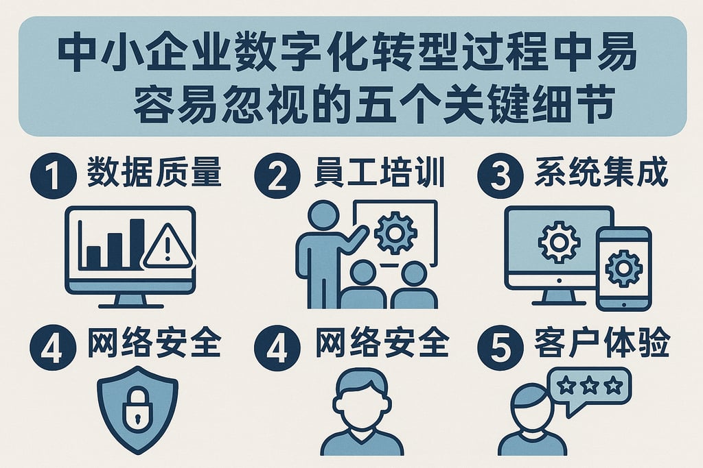 中小企业数字化转型过程中容易忽视的五个关键细节