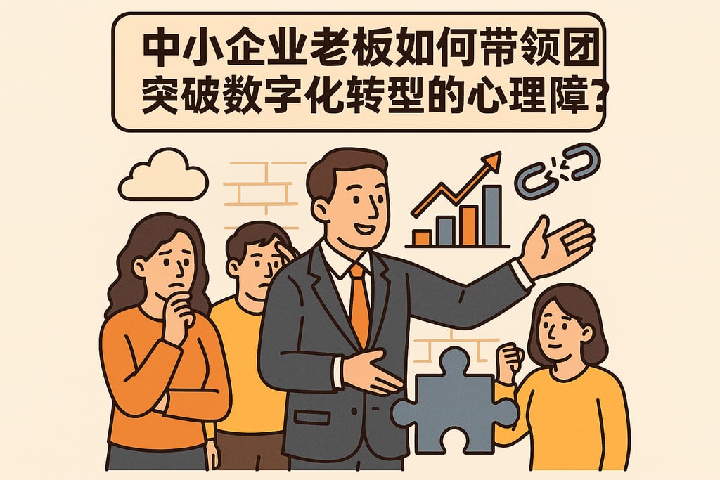 中小企业老板如何带领团队突破数字化转型的心理障碍？