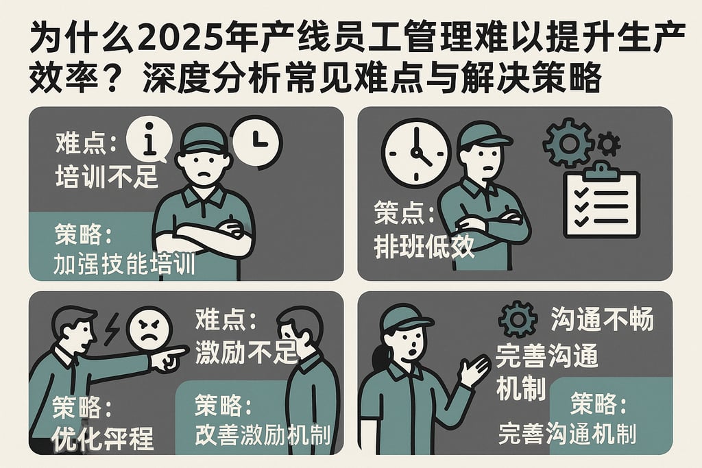 为什么2025年产线员工管理难以提升生产效率？深度分析常见难点与解决策略