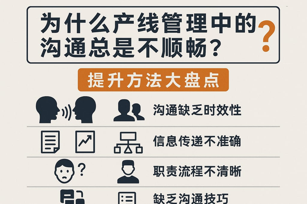 为什么产线管理中的沟通总是不顺畅？提升方法大盘点