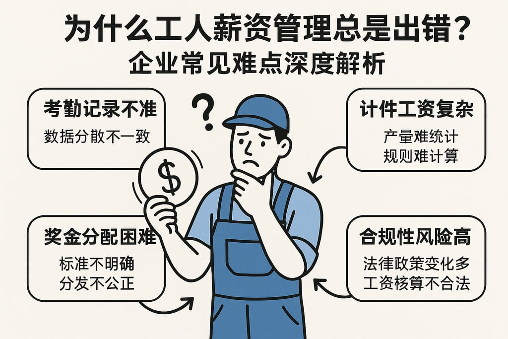 为什么工人薪资管理总是出错？企业常见难点深度解析