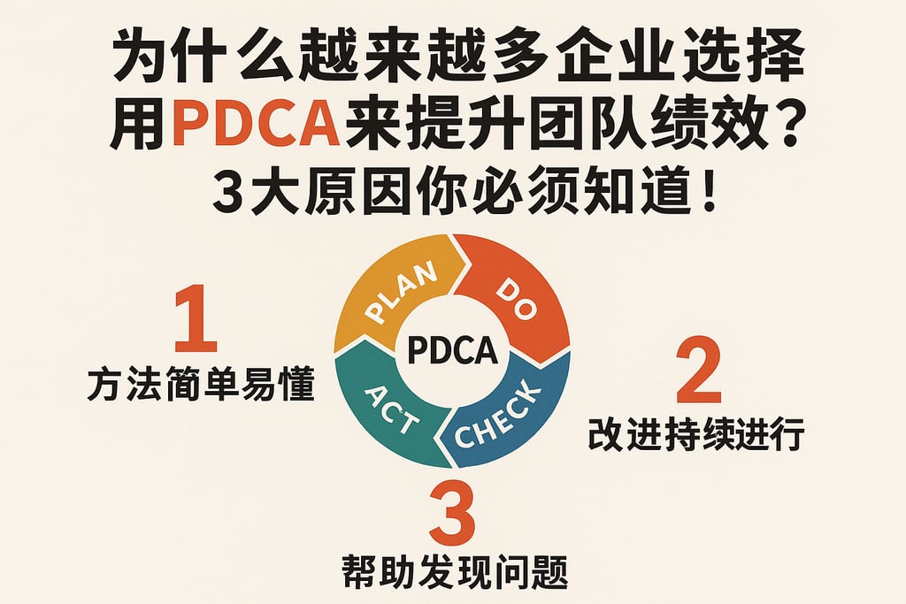 为什么越来越多企业选择用PDCA来提升团队绩效？3大原因你必须知道！