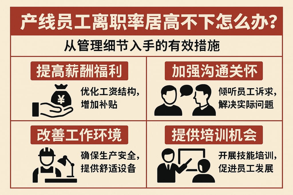 产线员工离职率居高不下怎么办？从管理细节入手的有效措施