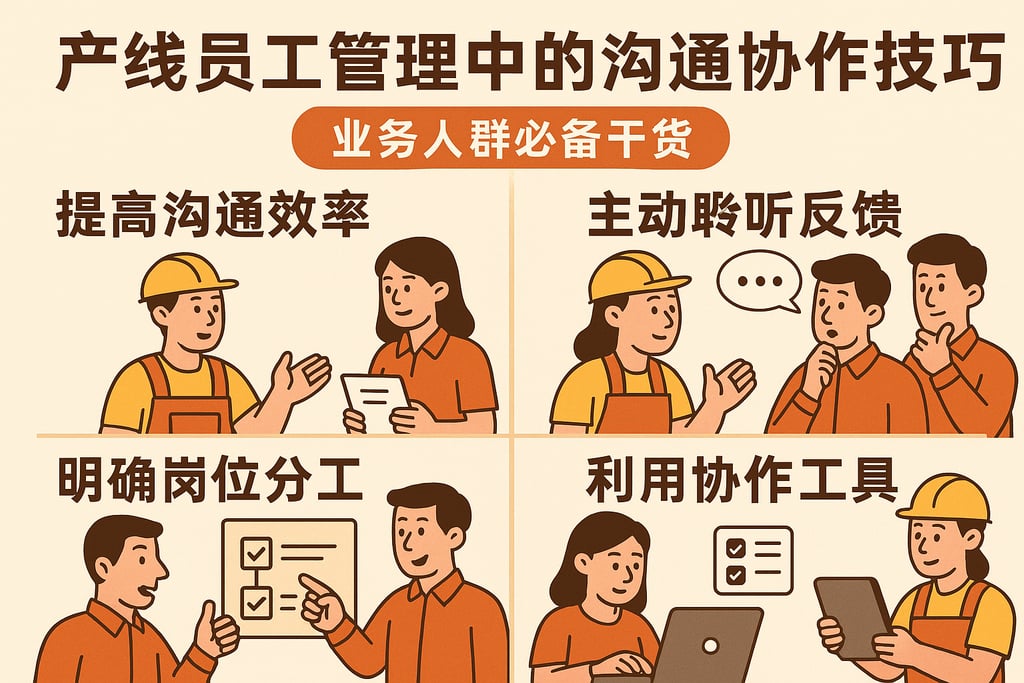 产线员工管理中的沟通协作技巧，业务人群必备干货
