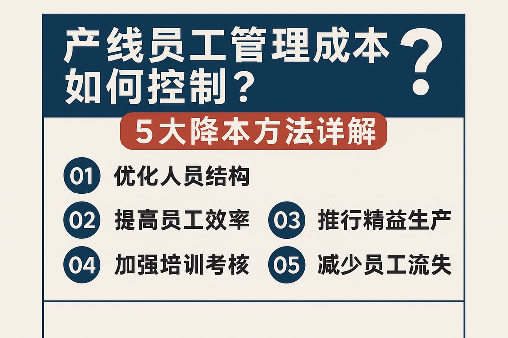 产线员工管理成本如何控制？5大降本方法详解