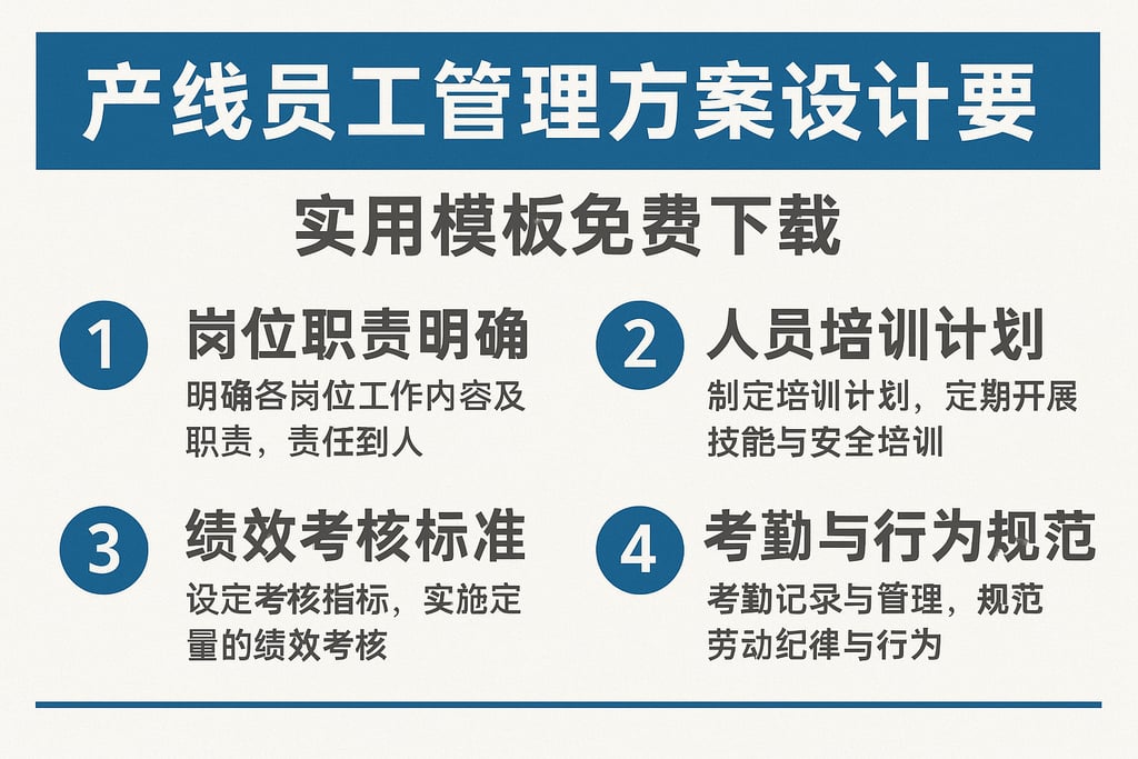 产线员工管理方案设计要点，实用模板免费下载