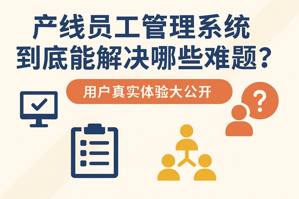 产线员工管理系统到底能解决哪些难题？用户真实体验大公开