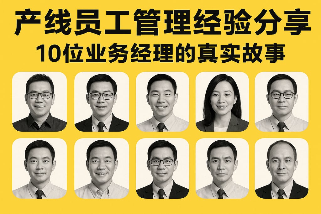 产线员工管理经验分享，10位业务经理的真实故事