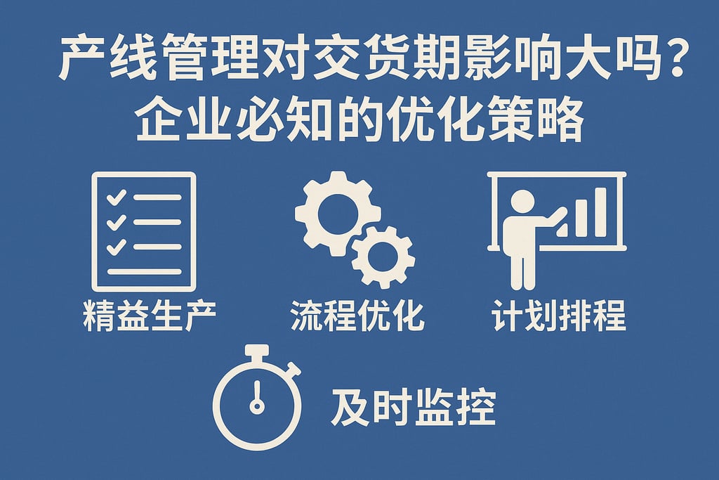 产线管理对交货期影响大吗？企业必知的优化策略