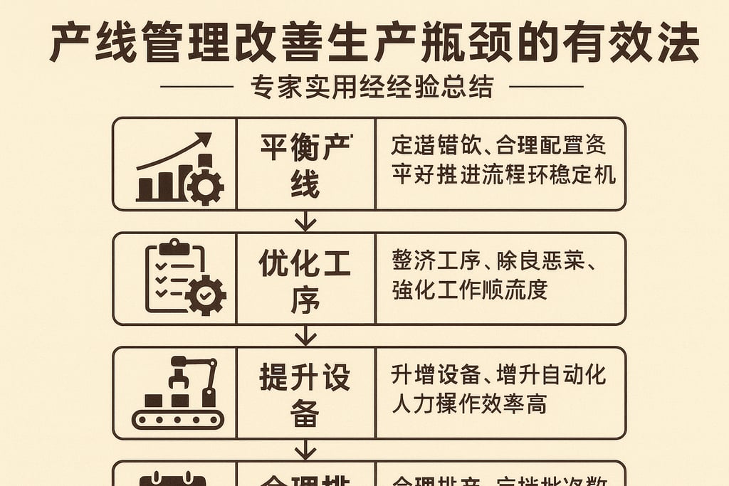 产线管理改善生产瓶颈的有效方法，专家实用经验总结