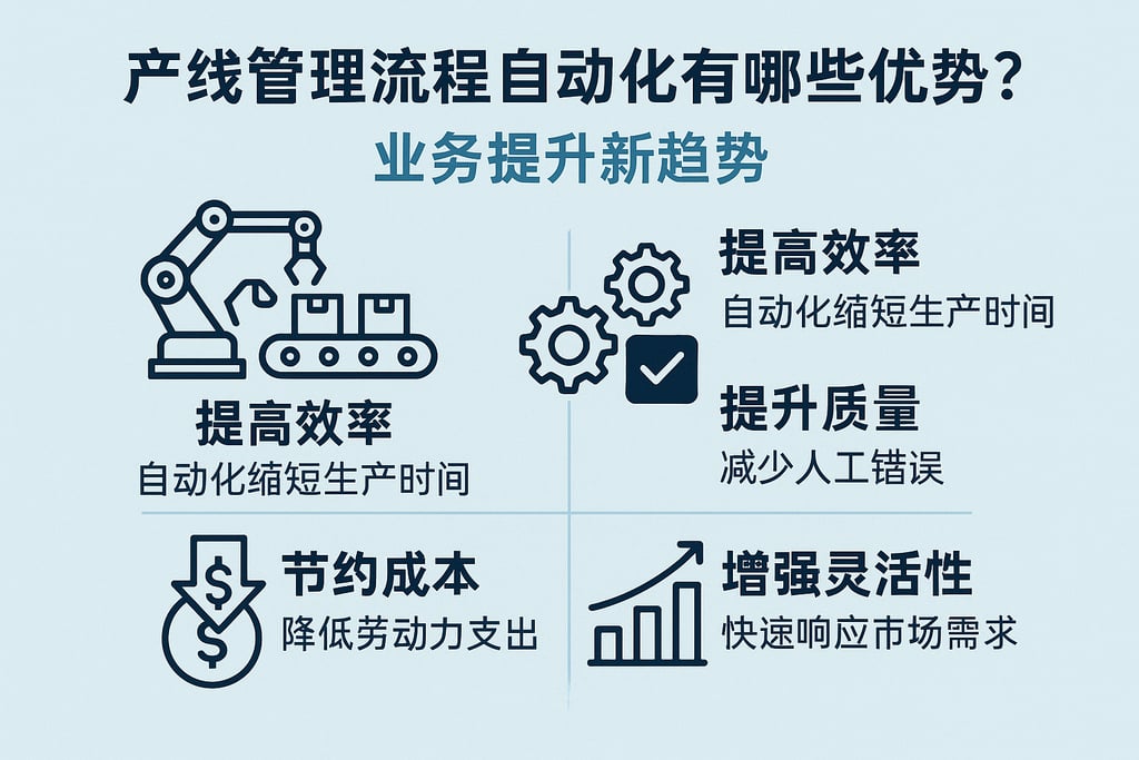 产线管理流程自动化有哪些优势？业务提升新趋势