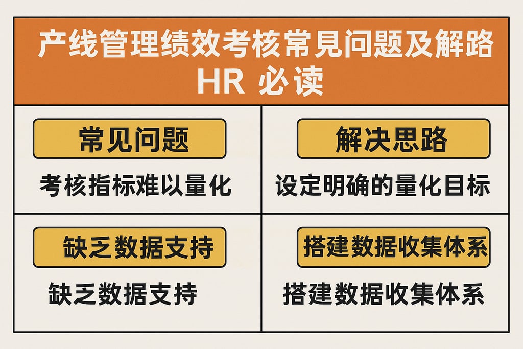 产线管理绩效考核常见问题及解决思路，HR必读