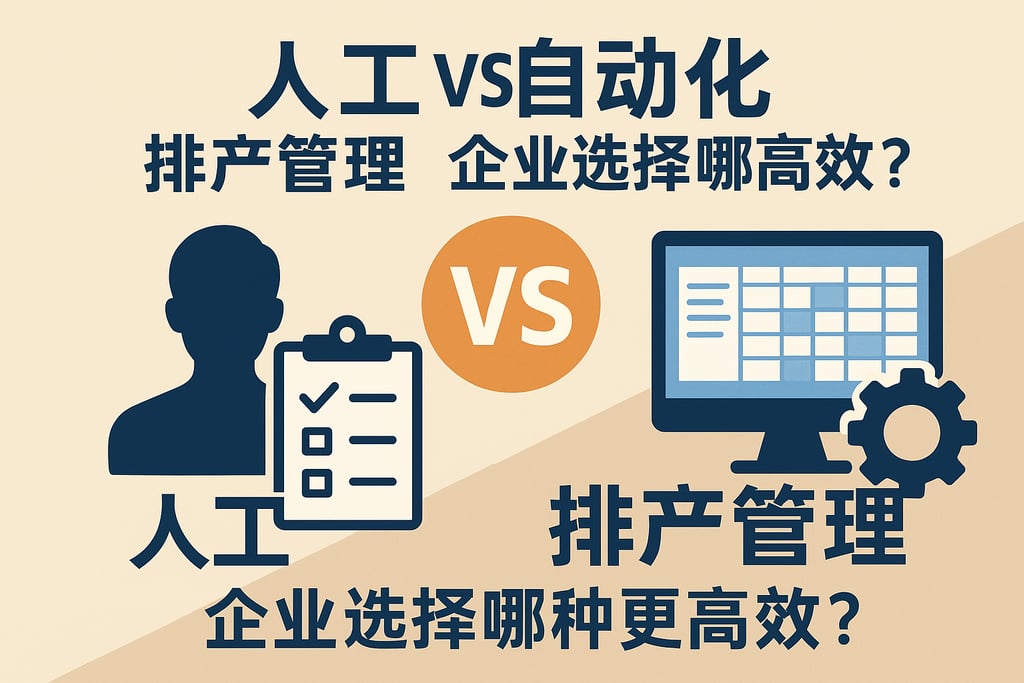 人工VS自动化排产管理，企业选择哪种更高效？