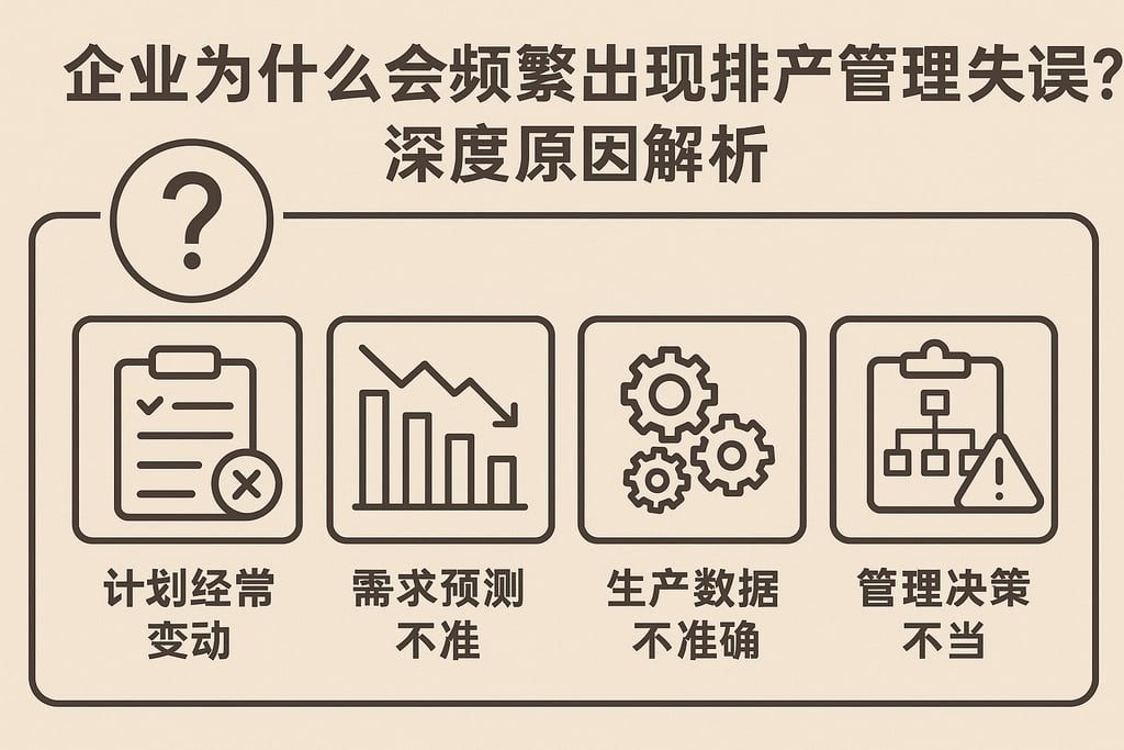 企业为什么会频繁出现排产管理失误？深度原因解析