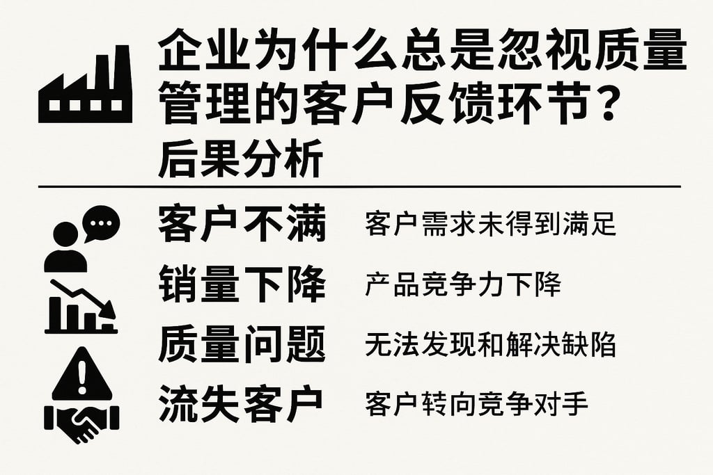 企业为什么总是忽视质量管理的客户反馈环节？后果分析