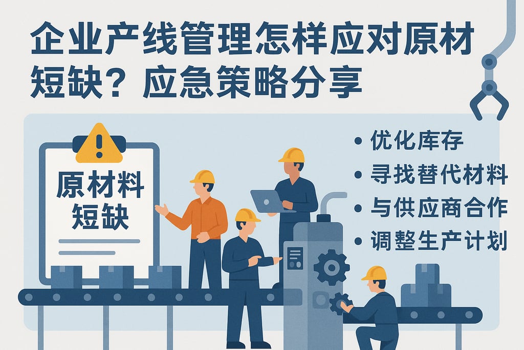 企业产线管理怎样应对原材料短缺？应急策略分享