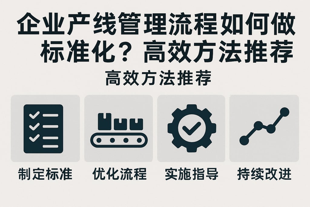 企业产线管理流程如何做到标准化？高效方法推荐