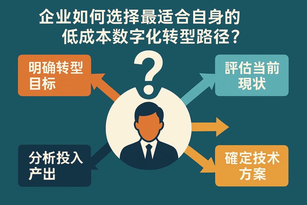 企业如何选择最适合自身的低成本数字化转型路径？