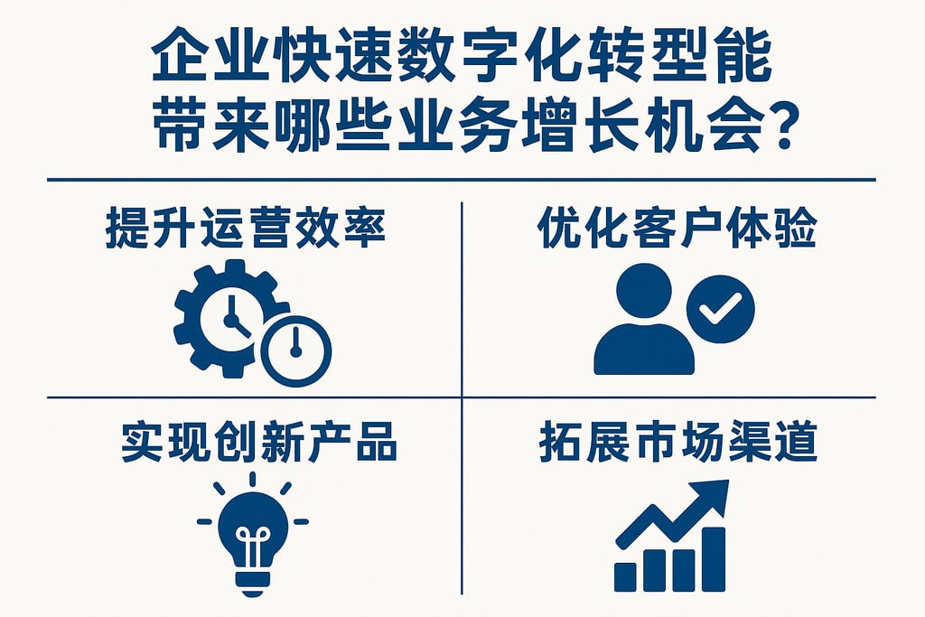 企业快速数字化转型能带来哪些业务增长机会？