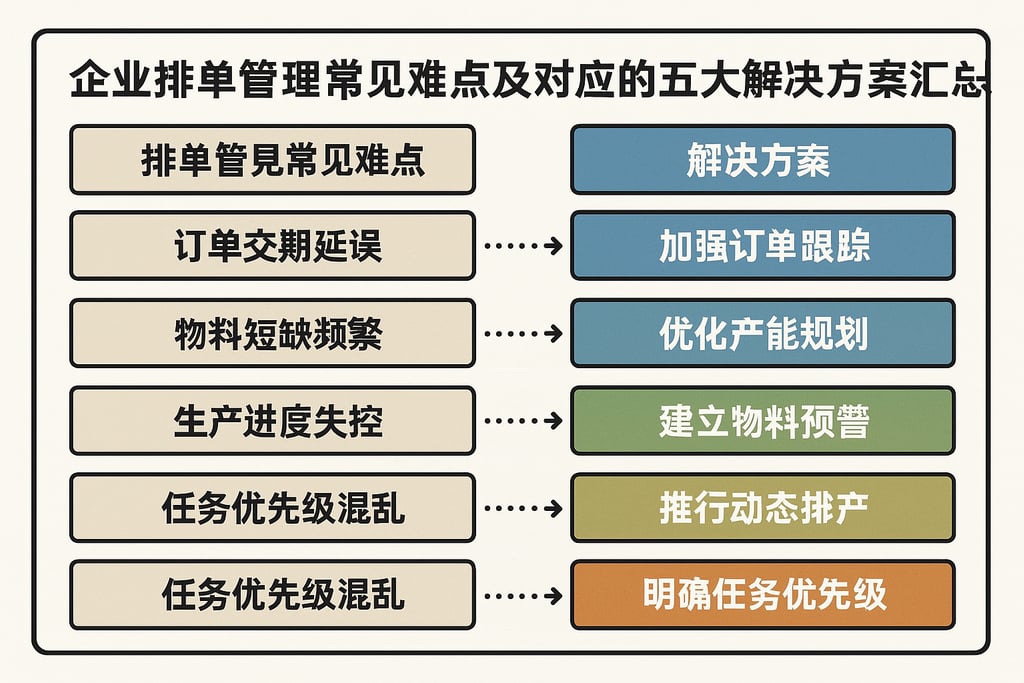 企业排单管理常见难点及对应的五大解决方案汇总