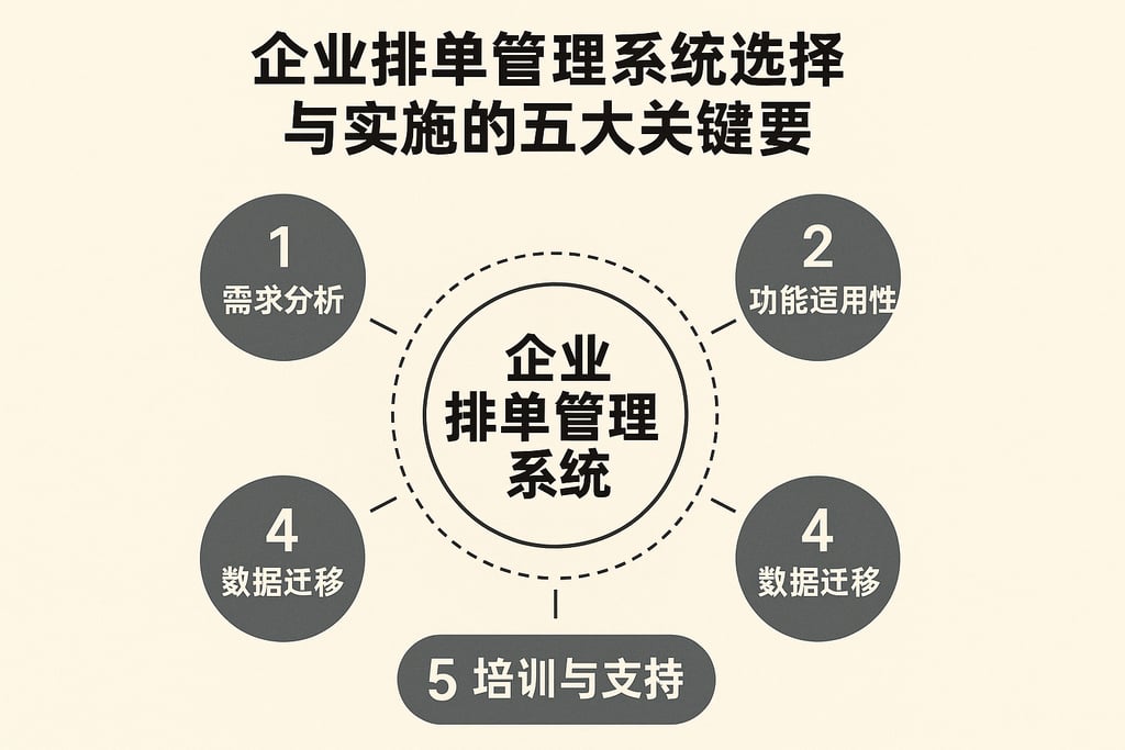 企业排单管理系统选择与实施的五大关键要点