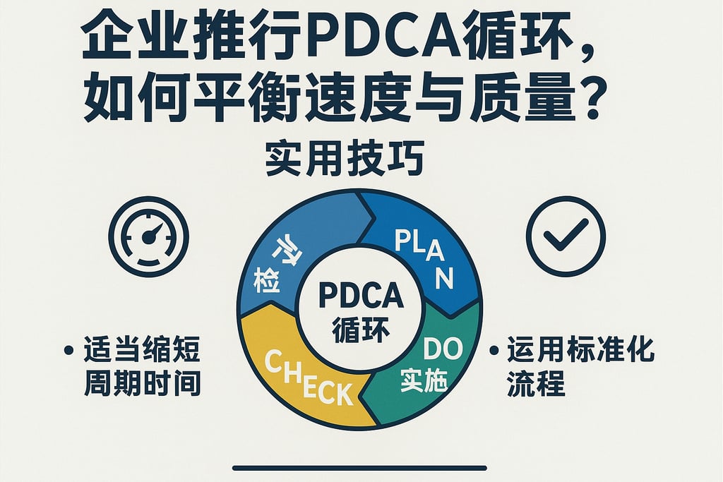 企业推行PDCA循环，如何平衡速度与质量？实用技巧