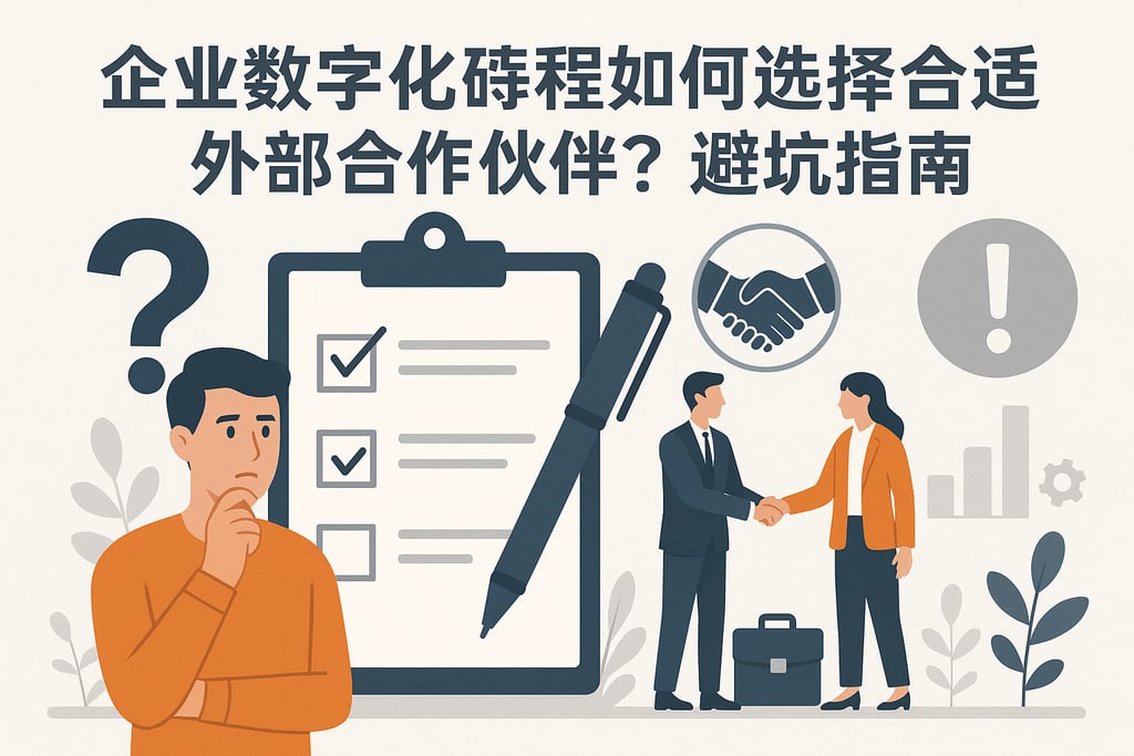 企业数字化转型如何选择合适的外部合作伙伴？避坑指南
