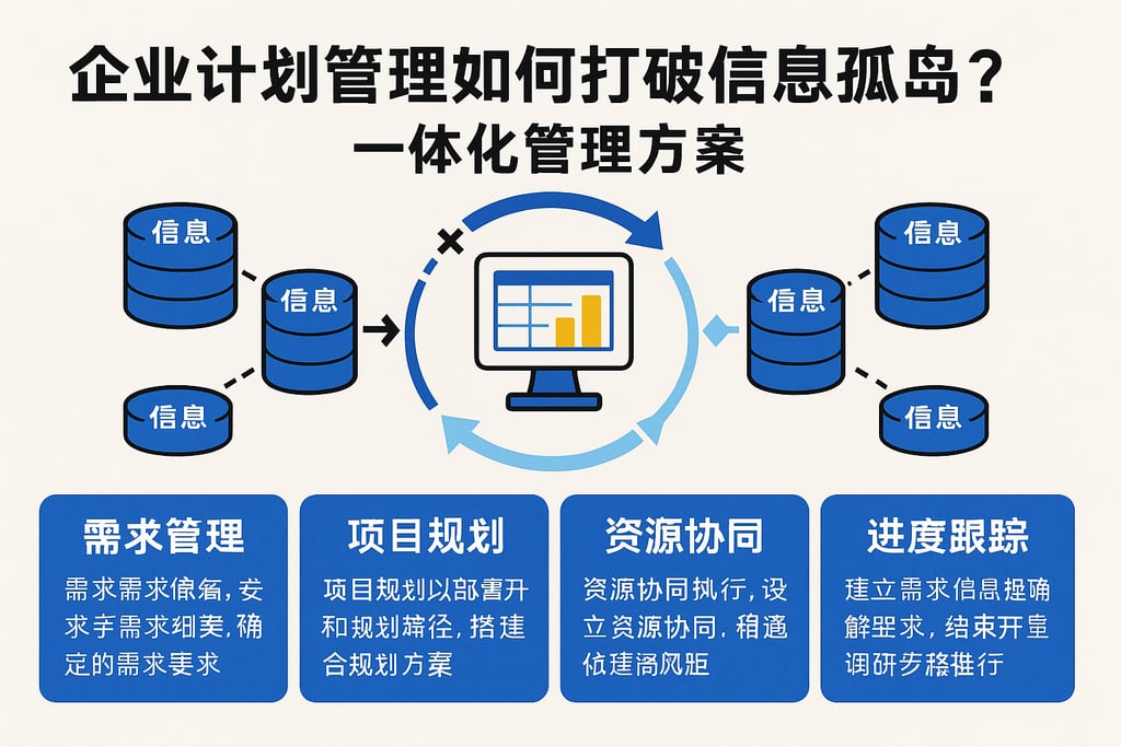 企业计划管理如何打破信息孤岛？一体化管理方案