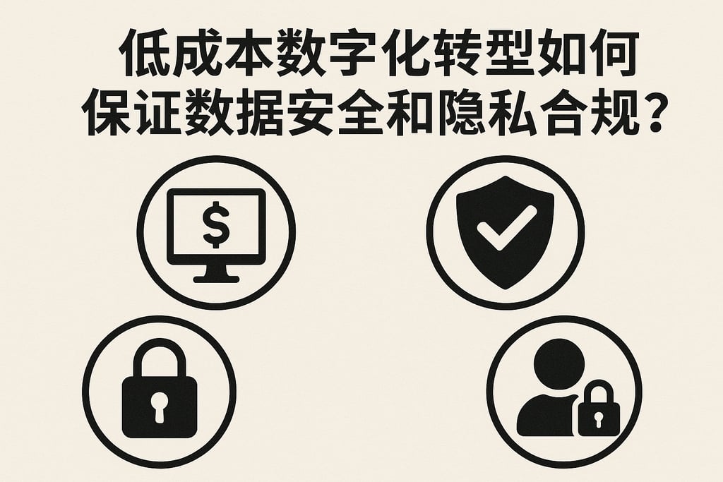 低成本数字化转型如何保证数据安全和隐私合规？