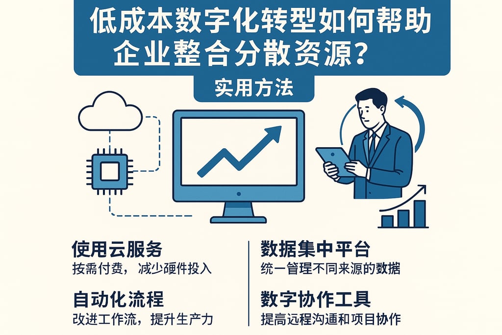 低成本数字化转型如何帮助企业整合分散资源？实用方法