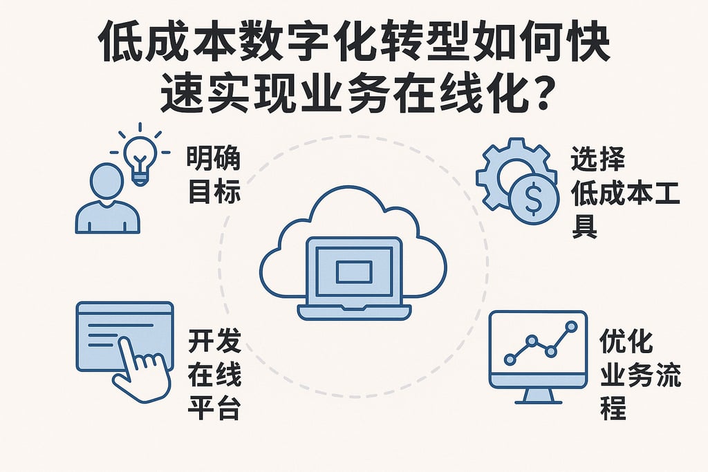 低成本数字化转型如何快速实现业务在线化？