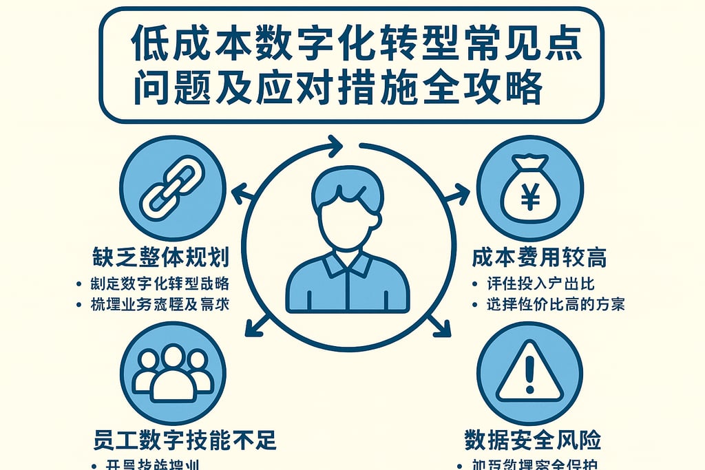 低成本数字化转型常见难点问题及应对措施全攻略