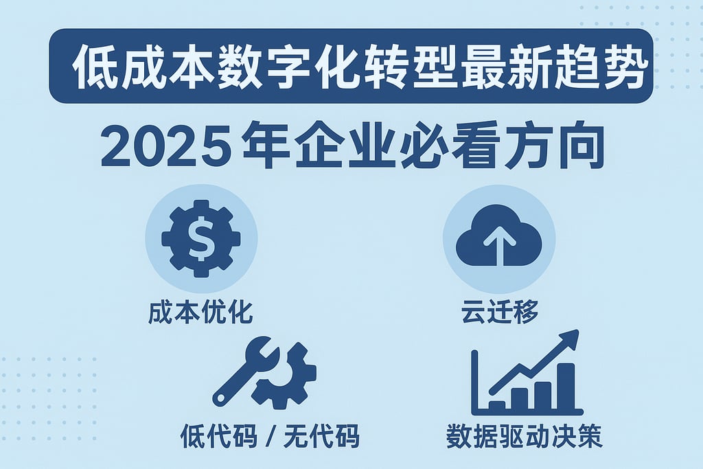 低成本数字化转型最新趋势，2025年企业必看方向